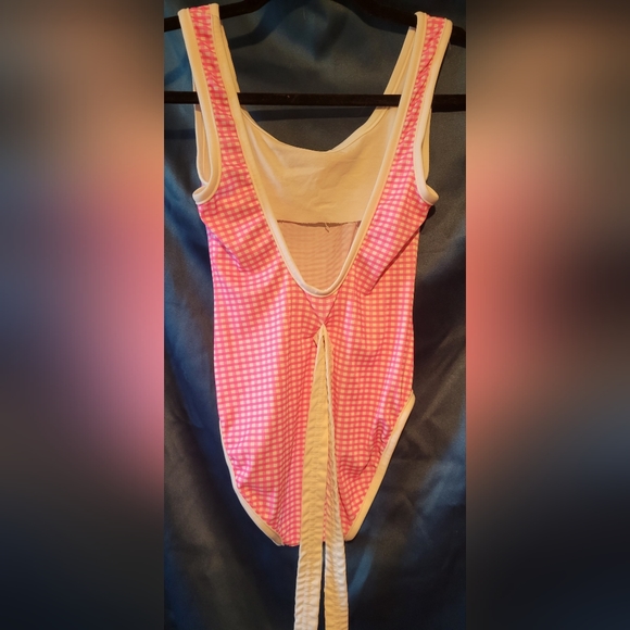 Vintage girls 60's gingham swim suit - Picture 2 of 3
